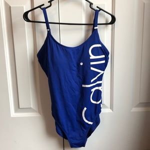 Royal blue Calvin Klein one piece